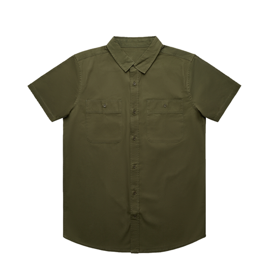 Short Sleeve Chino Button Up